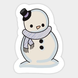 Cute snowman Sticker